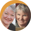 Dr. Joyce Hawkes, Rev. Helen Folsom