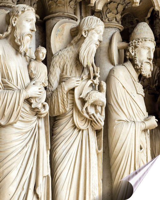 Detail from Chartres Cathedral Detail from Chartres Cathedral