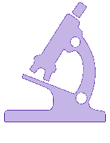 Microscope in silhouette